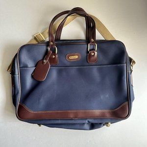 Vintage Leisure Luggage Brand Tote Luggage Travel Bag 22” Carry On Duffel Rare